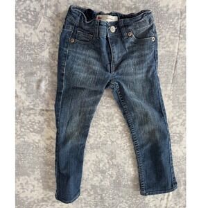 Levi Strauss Kids Denim Jeans Blue Wash Straight Leg Casual Pants Size 5
